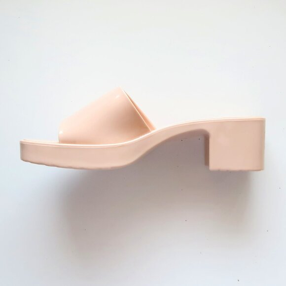 Beach by Matisse Nude Jelly Block Heel Slide Sandals Waterproof Summer Shoes 9 - Picture 10 of 16